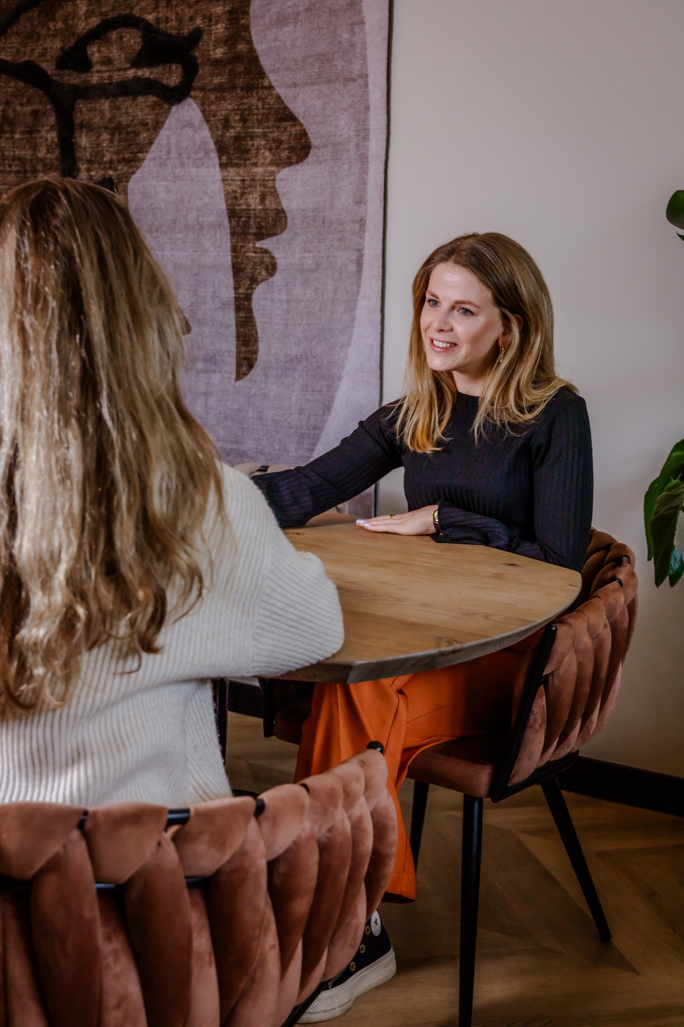 Fleur in gesprek met een diëtist